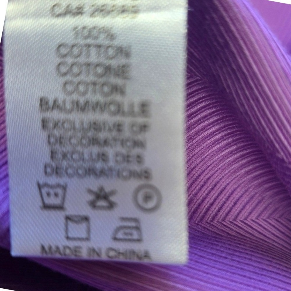 Robert Graham Vibrant Purple Herringbone Dress Shirt Cotton Button Down Luxury - Picture 6 of 7
